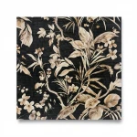  Wooded Wallpaper, black with beige Color, Length 10m, Width 1.06m, Model Z21836