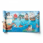 Germany Youth and children Wall Decoration, Size 10m×0.53m, blue Color, Model 289800 