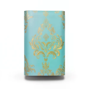 Tree-Patterned Wallpaper Vinyl Cover 15.6m x 106cm Golden Cyan