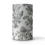 Leaf Patterned Wallpaper 15.6m x 106cm Dark & Pale Brown Light Gray
