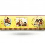 Youth and children Wall Covering, yellow Color, Length 10m, Width 0.53m, Model 290806 