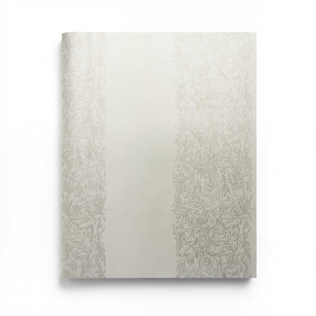 Wallpaper Tree-Patterned Design 15.6m×106cm Beige with Faint Grey