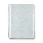 Floral Wallpaper Vinyl Cover 15.6m x 106cm Sky Silver