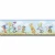 Youth and children Wallpaper, blue and green Color, Length 10m, Width 0.53m, Model 296105 