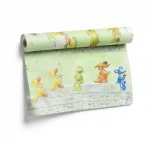 Germany Youth and children Wallpaper, Size 10m×0.53m, green Color, Model 296006  