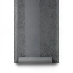 Wallpaper Tree-Patterned Design 15.6m×106cm Dark and Faint Grey