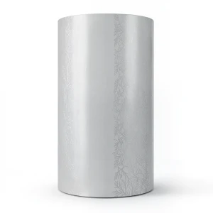Wallpaper Tree-Patterned Design Size 15.6m×106cm Light Silvery Grey