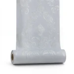 Wallpaper Tree-Patterned Design Size 15.6m×106cm Cadet Grey