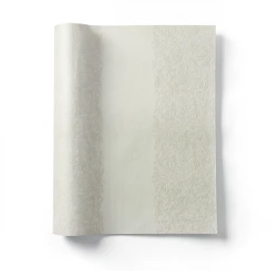 Wallpaper Tree-Patterned Design 15.6m×106cm Beige with Faint Grey