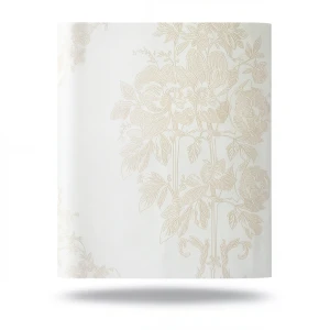 ورق حائط تصميم مشجر مقاس 15.6 م×106 سم لون بيج
