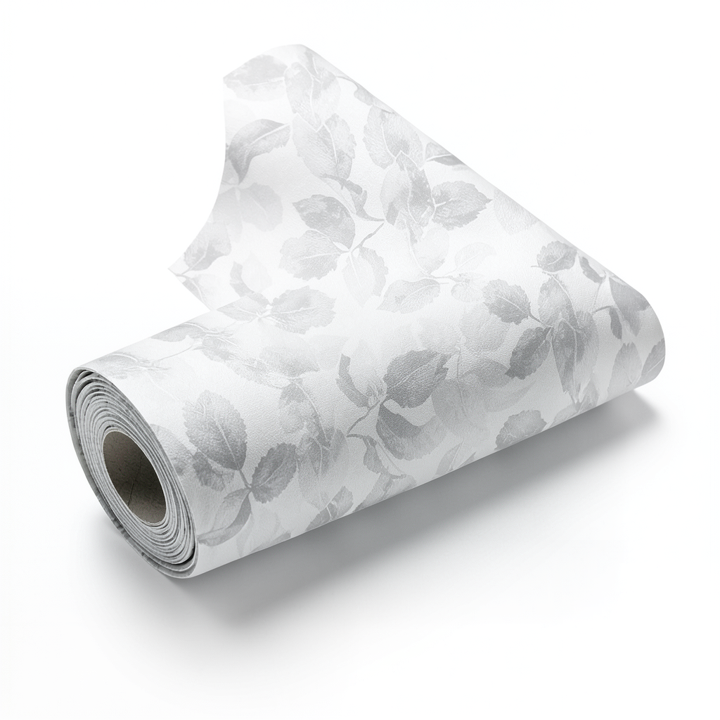 Wallpaper Tree-Patterned Design 15.6m×106cm Gray Color