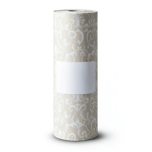 Tree-Patterned Wallpaper Vinyl Cover 15.6m x 106cm Pale Brown White