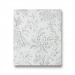 Leaf-patterned Wall Covering, Light Gray Color, Size 10m×1.06m, Model Z46050  