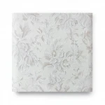 Leaf-patterned Wall Covering, Light Gray Color, Size 10m×1.06m, Model Z46050  