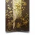 Floral Italian Paper Brown with Golden Color, Size 10m×0.70m, Model 12015