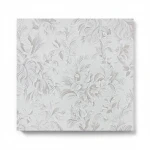 Leaf-patterned Wall Covering, Light Gray Color, Size 10m×1.06m, Model Z46050  