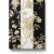 Floral Wall Cover, Black with Beige Color, Size 10m×0.70m, Model 12013