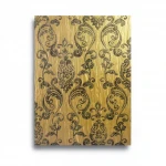 Italian Wall Decoration Gold Color, Size 10m×0.70m, Model 12023 
