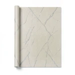 Plain Korean Wallpaper 15.6m×106cm Beige with Gray Veins