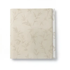 Floral Wall Covering 15.6m x 106cm Beige