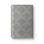 Modern Wallpaper 15.6m×106cm Gray with Brown Lines