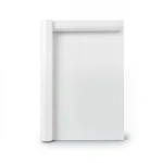 Plain Vinyl Wallpaper 15.6m×106cm Sugar White Color