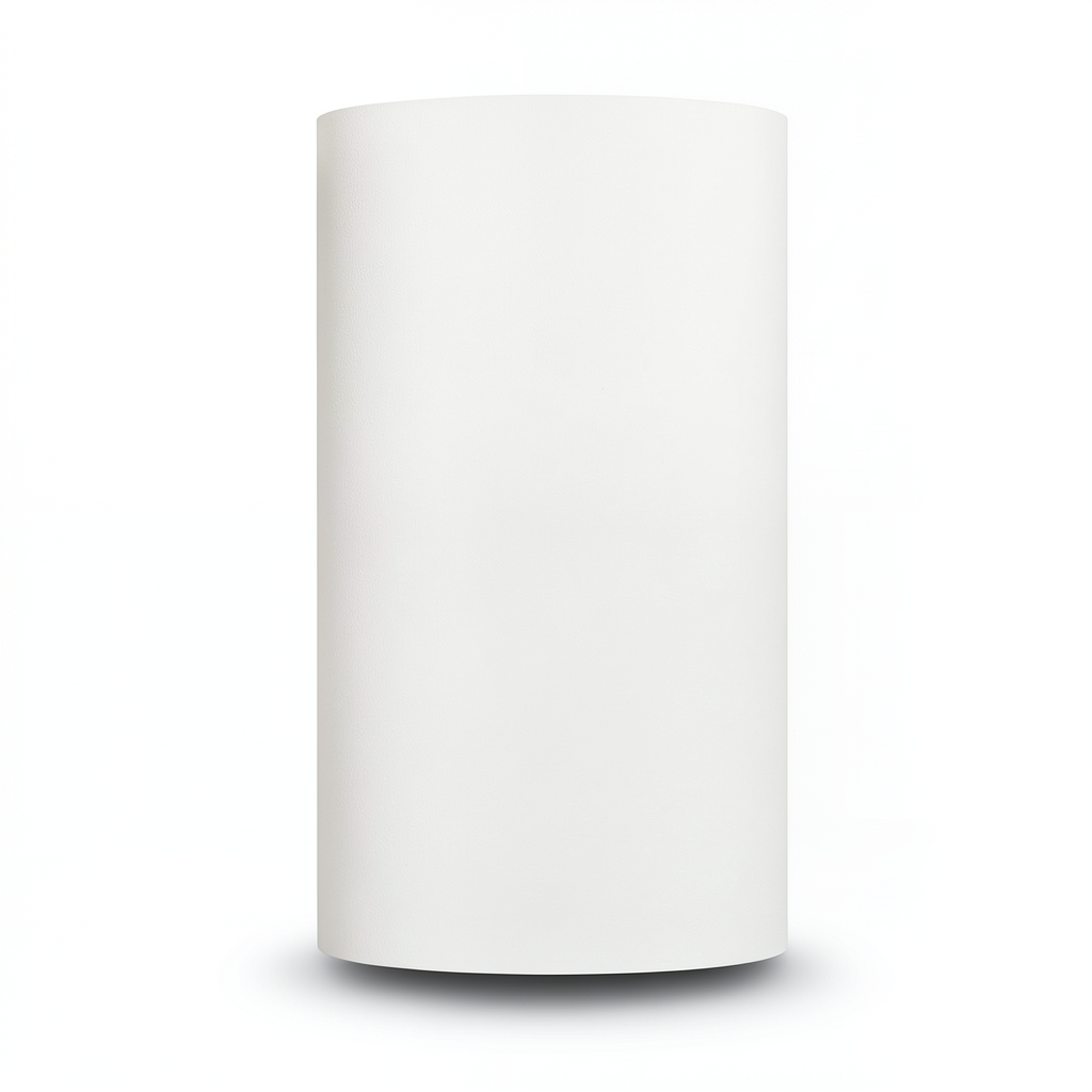 Plain Vinyl Wallpaper 15.6m×106cm Sugar White Color