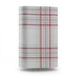 Wallpaper Striped Design Gray with Red, Size 15.6m×106cm