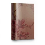 Floral Wallpaper 10m × 53 cm Red with Brown, Model BLACK GOLD 10039-14