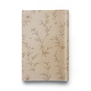 Floral Wallpaper 15.6m×106cm Light Brown Color