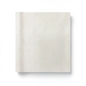 Floral Wall Decoration 15.6m×106cm Light Beige