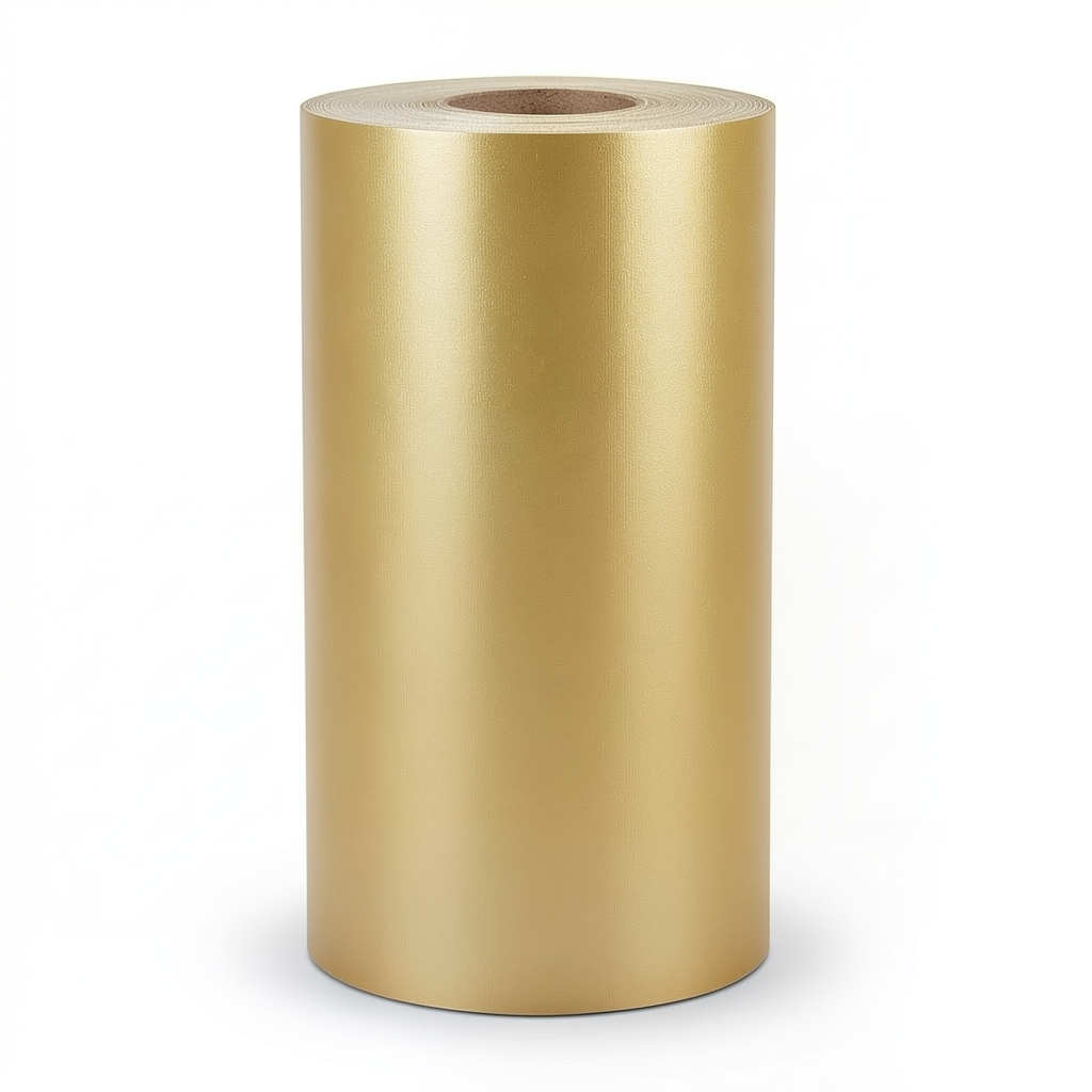 Plain Wallpaper Vinyl Sheath 15.6m x 106cm Golden