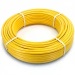أنابيب HDPE الراجحي PE 100 ضغط 6 بار قطر خارجي 40 مم سمك 2.3 مم لون أصفر 