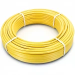 أنابيب HDPE الراجحي PE 100 ضغط 6 بار قطر خارجي 40 مم سمك 2.3 مم لون أصفر 