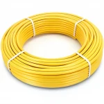 أنابيب HDPE الراجحي PE 100 ضغط 6 بار قطر خارجي 63 مم سمك 3.6 مم لون أصفر 