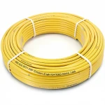 أنابيب HDPE الراجحي PE 100 ضغط 6 بار قطر خارجي 20 مم سمك 2.3 مم لون أصفر 
