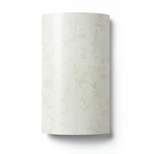 Floral Wall Decoration 15.6m×106cm Light Beige