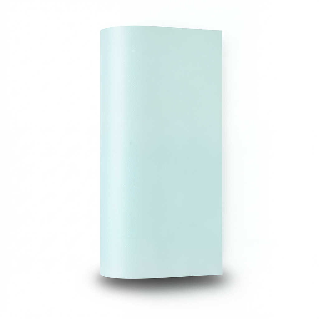 Plain Wallpaper Vinyl Sheath 15.6m x 106cm Pale Cyan