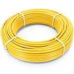 أنابيب HDPE الراجحي PE 100 ضغط 6 بار قطر خارجي 40 مم سمك 2.3 مم لون أصفر 