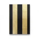 Wallpaper Striped Design Gold with Black, Size 15.6m×106cm