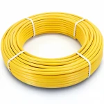 أنابيب HDPE الراجحي PE 100 ضغط 6 بار قطر خارجي 50 مم سمك 2.9 مم لون أصفر 