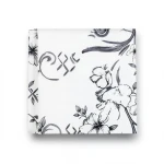 Floral Wallpaper 10m × 53cm Black and White