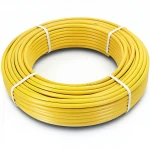 أنابيب HDPE الراجحي PE 100 ضغط 6 بار قطر خارجي 63 مم سمك 3.6 مم لون أصفر 