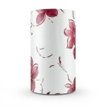 Floral Wall Covering 10m x 53cm Red with White