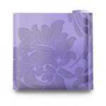 Floral Wallpaper Size 10m×53cm Purple Color
