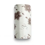 Floral Wall Decoration 10m x 53cm Brown on White and Beige