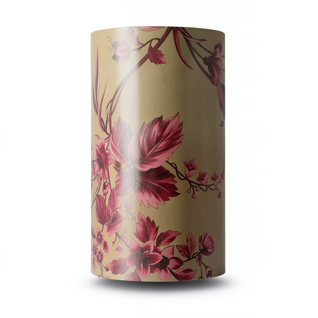 Floral Wallpaper 10m × 53 cm Red with Brown, Model BLACK GOLD 10039-14