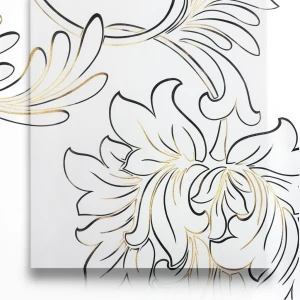 ورق جدران ورود 10م × 53 سم أبيض وأسود BLACK GOLD 10320-02