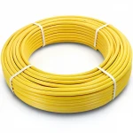 أنابيب HDPE الراجحي PE 100 ضغط 6 بار قطر خارجي 90 مم سمك 5.2 مم لون أصفر 