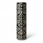 Italian Wall Decoration Black with Beige Color, Size 10m×0.70m, Model 12067 